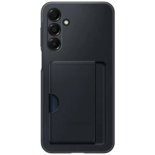 Samsung Card Slot Samsung Galaxy A16 bőr hátlap tok kártyatartóval - fekete
