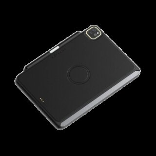 Satechi Vegan Leather Magnetic MagSafe iPad Pro 12,9" (2022/2021/2020) / Air 13" (2025/2024)  kinyitható bőr tok ceruzatartóval - fekete