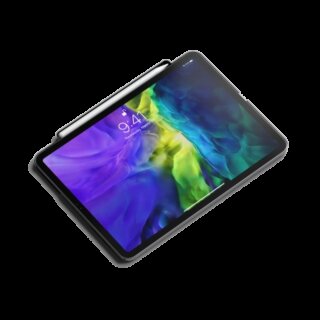 Satechi Vegan Leather Magnetic MagSafe iPad Pro 12,9" (2022/2021/2020) / Air 13" (2025/2024)  kinyitható bőr tok ceruzatartóval - fekete