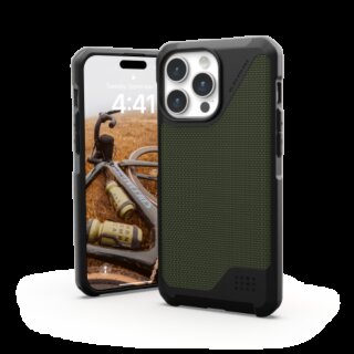 UAG Urban Armor Gear Metropolis LT MagSafe iPhone 15 Pro Max ütésálló kemény hátlap tok - zöld