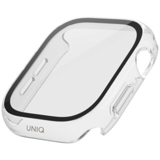 Uniq Nautic Apple Watch 42mm kemény tok + kijelzővédő üvegfólia - átlátszó