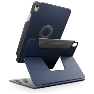 Uniq Rovus Snapmount Magnetic 360 iPad 11" A16 (2025) / 10,9" (2022) kinyitható kemény tok + mágneses állvány - kék
