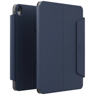 Uniq Rovus Snapmount Magnetic 360 iPad 11" A16 (2025) / 10,9" (2022) kinyitható kemény tok + mágneses állvány - kék