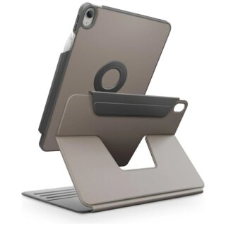 Uniq Rovus Snapmount Magnetic 360 iPad Air 10,9" 5 / 4 (2022/2020) / 11" M3/M2 (2025/2024) kinyitható kemény tok + mágneses állvány - szürke