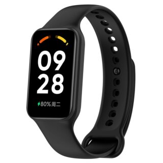 Bizon Action Pro Xiaomi Redmi Smart Band 2 / Xiaomi Mi Band 8 Active szilikon tok + szíj - fekete