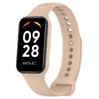 Bizon Action Pro Xiaomi Redmi Smart Band 2 / Xiaomi Mi Band 8 Active szilikon tok + szíj - rózsaszín