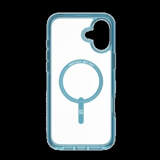 ZAGG Santa Cruz Snap MagSafe iPhone 16 Plus ütésálló kemény hátlap tok - kék/átlátszó