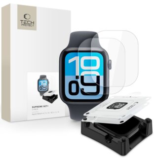 iKi Supreme set+ Apple Watch 40mm kijelzővédő fólia felhelyező applikátorral - 2db
