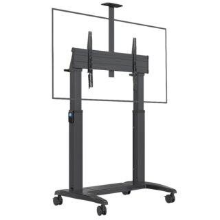 North Bayou GF150 TV padlóállvány 75"-120" (görgős, motoros, VESA 1000x600)