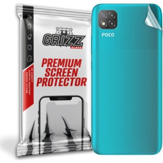 GrizzGlass SatinSkin Xiaomi Poco C3 hátlapvédő fólia - matt