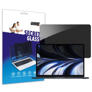 GrizzGlass SecretGlass MacBook Air 13" (2022) betekintésgátló kijelzővédő üvegfólia