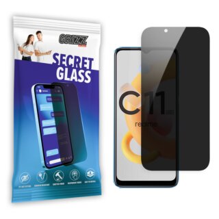 GrizzGlass SecretGlass Realme C11 betekintésgátló kijelzővédő üvegfólia