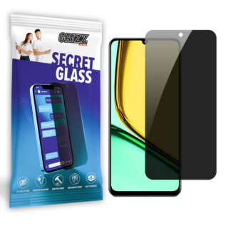 GrizzGlass SecretGlass Realme C61 betekintésgátló hibrid kijelzővédő üvegfólia