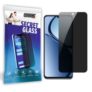 GrizzGlass SecretGlass Realme C63 betekintésgátló hibrid kijelzővédő üvegfólia