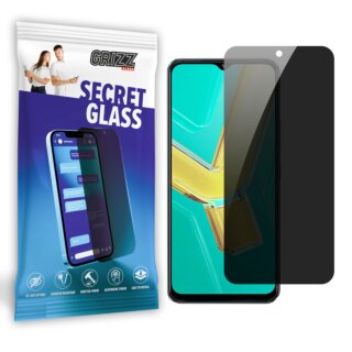 GrizzGlass SecretGlass Vivo Y03t betekintésgátló hibrid kijelzővédő üvegfólia