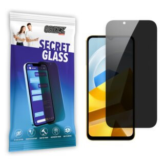GrizzGlass SecretGlass Xiaomi Poco M5 betekintésgátló kijelzővédő üvegfólia