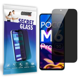 GrizzGlass SecretGlass Xiaomi Poco M6 Pro betekintésgátló kijelzővédő üvegfólia
