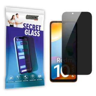 GrizzGlass SecretGlass Xiaomi Redmi 10 Power betekintésgátló kijelzővédő üvegfólia