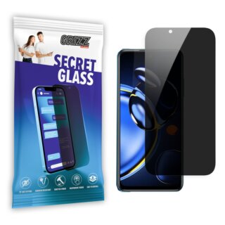 GrizzGlass SecretGlass Xiaomi Redmi Note 11T Pro+ betekintésgátló kijelzővédő üvegfólia