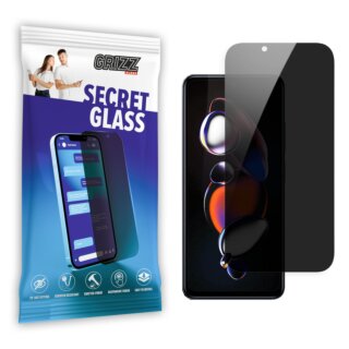 GrizzGlass SecretGlass Xiaomi Redmi Note 12T Pro betekintésgátló kijelzővédő üvegfólia