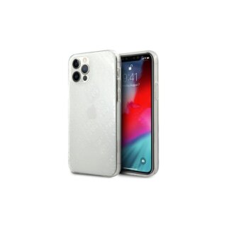 Guess 4G 3D Pattern Collection iPhone 12/12 Pro szilikon tok - fehér