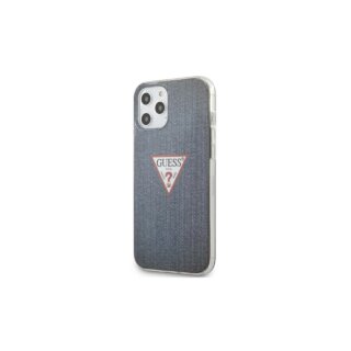 Guess Jeans Collection iPhone 12 Pro Max kemény tok - sötétkék