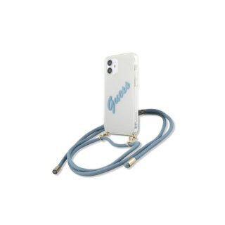 Guess Script Vintage iPhone 12 mini kemény tok - kék