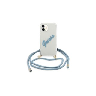 Guess Script Vintage iPhone 12 mini kemény tok - kék