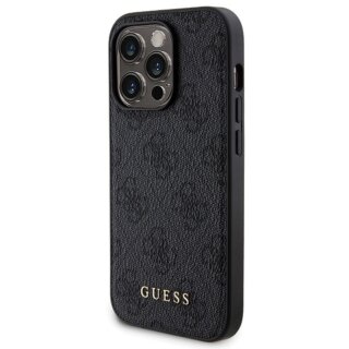 Guess GUBPM5P14X4GEMGK MagSafe iPhone 14 Pro Max bőr hátlap tok + powerbank 5000mAh - fekete