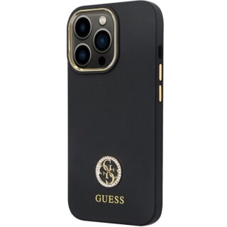 Guess GUHCP13LM4DGPK iPhone 13 / 13 Pro szilikon hátlap tok - fekete