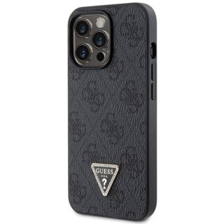 Guess GUHCP13LP4TDSCPK iPhone 13 / 13 Pro bőr hátlap tok + nyakpánt - fekete