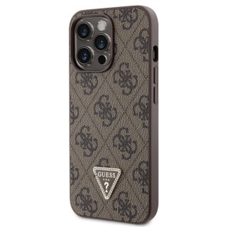 Guess GUHCP13LP4TDSCPW iPhone 13 / 13 Pro bőr hátlap tok + nyakpánt - barna