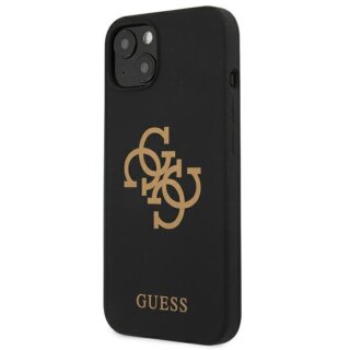 Guess GUHCP13SLS4GGBK iPhone 13 mini szilikon hátlap tok - fekete