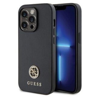 Guess GUHCP13XPS4DGPK iPhone 13 Pro Max szilikon hátlap tok - fekete