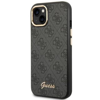 Guess 4G Vintage GUHCP14MHG4SHK iPhone 14 Plus bőr hátlap tok - fekete