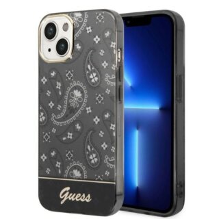 Guess GUHCP14MHGBNHK iPhone 14 Plus szilikon hátlap tok - fekete