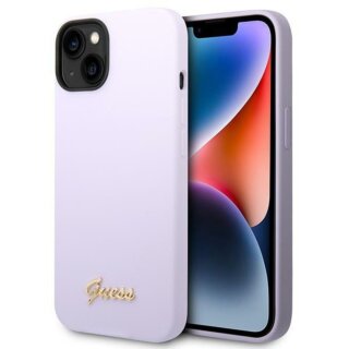 Guess GUHCP14SSLSMU iPhone 14 szilikon hátlap tok - lila