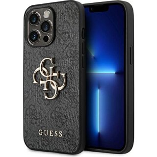 Guess GUHCP14X4GMGGR iPhone 14 Pro Max bőr hátlap tok - szürke
