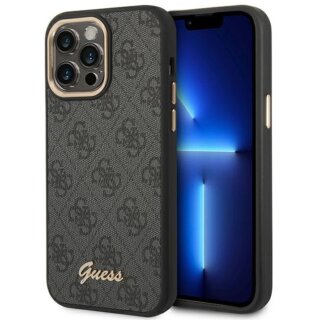 Guess GUHCP14XHG4SHK iPhone 14 Pro Max bőr hátlap tok - fekete