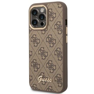 Guess GUHCP14XHG4SHW iPhone 14 Pro Max bőr hátlap tok - barna