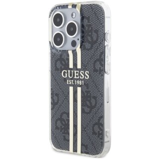 Guess GUHCP15LH4PSEGK iPhone 15 Pro kemény hátlap tok - fekete
