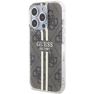 Guess GUHCP15LH4PSEGW iPhone 15 Pro kemény hátlap tok - barna