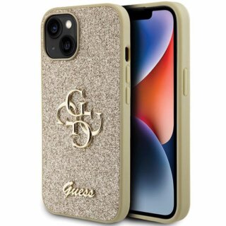 Guess GUHCP15SHG4SGD iPhone 15 szilikon hátlap tok - arany