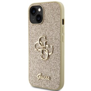 Guess GUHCP15SHG4SGD iPhone 15 szilikon hátlap tok - arany