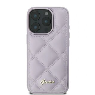 Guess GUHCP16SPSQSQSU iPhone 16 bőr hátlap tok - lila