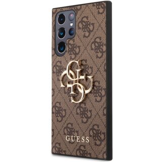 Guess GUHCS23L4GMGBR Samsung Galaxy S23 Ultra kemény hátlap tok - barna