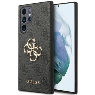 Guess GUHCS23L4GMGGR Samsung Galaxy S23 Ultra bőr hátlap tok - szürke