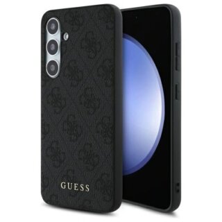 Guess GUHCS24FEG4GFGR Samsung Galaxy S24 FE bőr hátlap tok - szürke