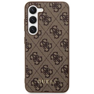 Guess GUHCS24MG4GFBR Samsung Galaxy S24+ Plusbőr hátlap tok - barna