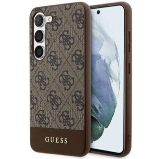 Guess GUHCS24MG4GLBR Samsung Galaxy S24+ Plus bőr hátlap tok - barna
